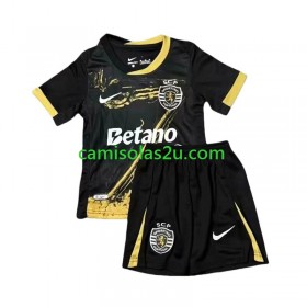Camisolas de futebol Sporting Clube de Portugal Criança Equipamento Quarto 2024/25 Manga Curta